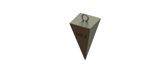 钓鱼坠，100克，纯铅，不锈钢环缩略图